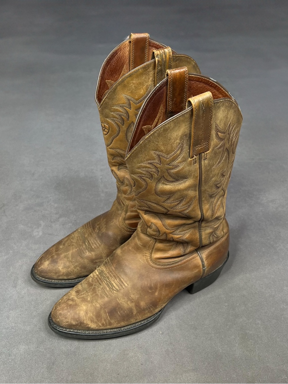 Ariat Men's Distressed Tan Brown Western Cowboy Boots
